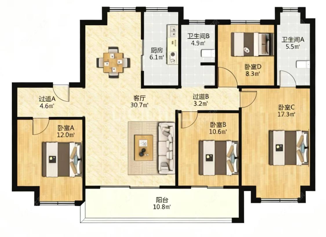 苏州碧桂园凤凰台在售二手房源户型图_小牛看房