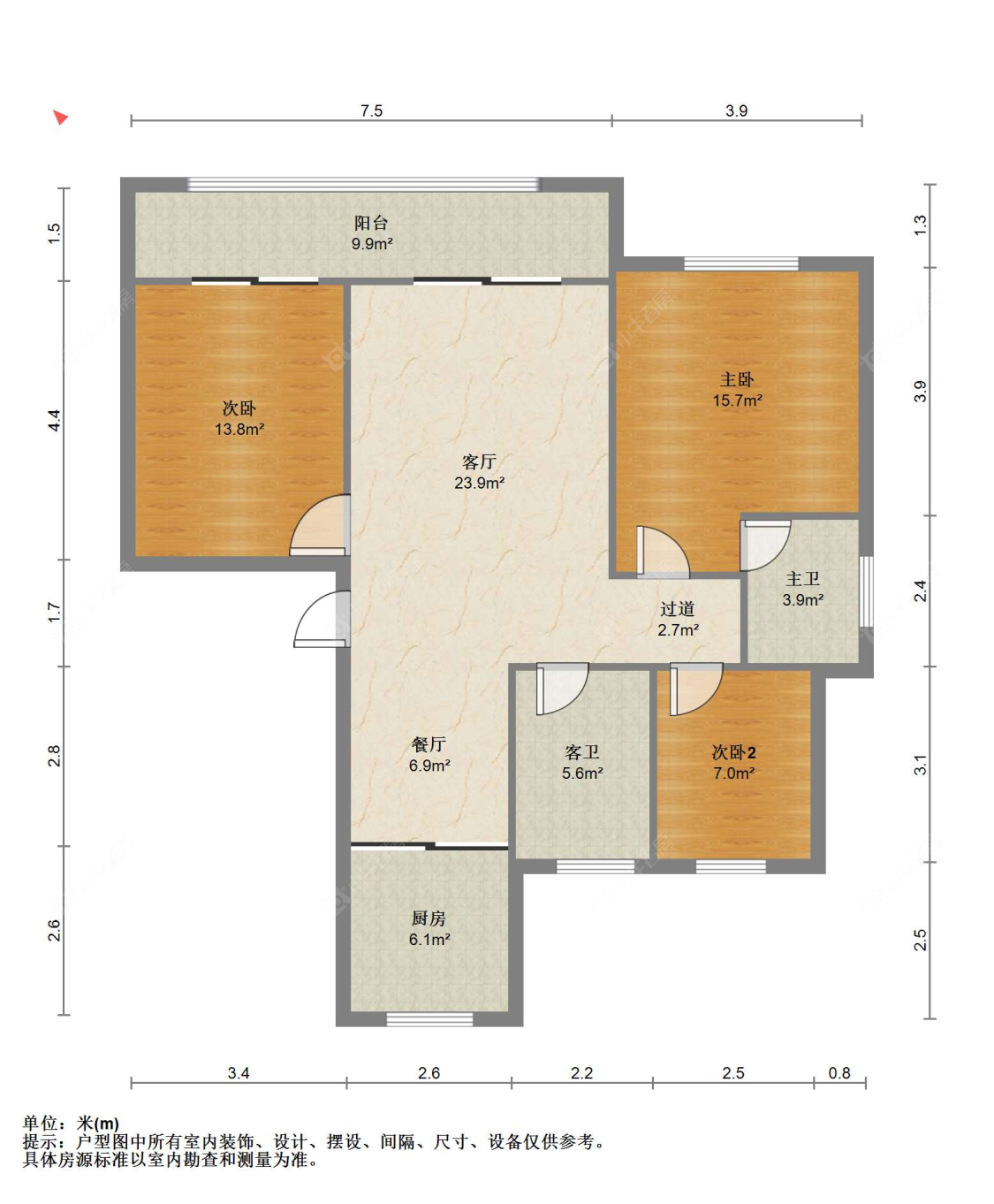 苏州中港花苑(北区)在售二手房源户型图_小牛看房