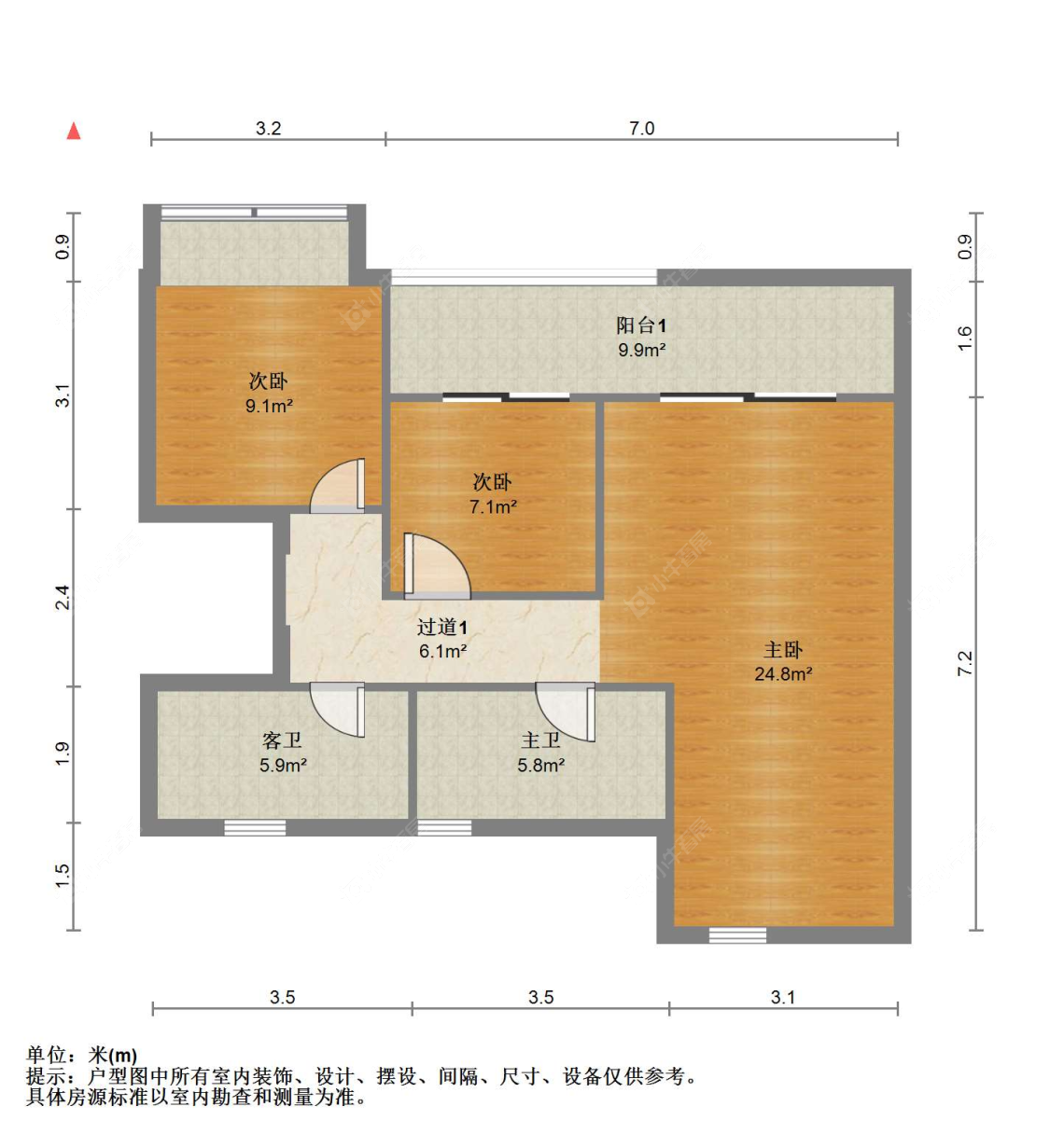 苏州东棠春晓花园在售二手房源户型图_小牛看房