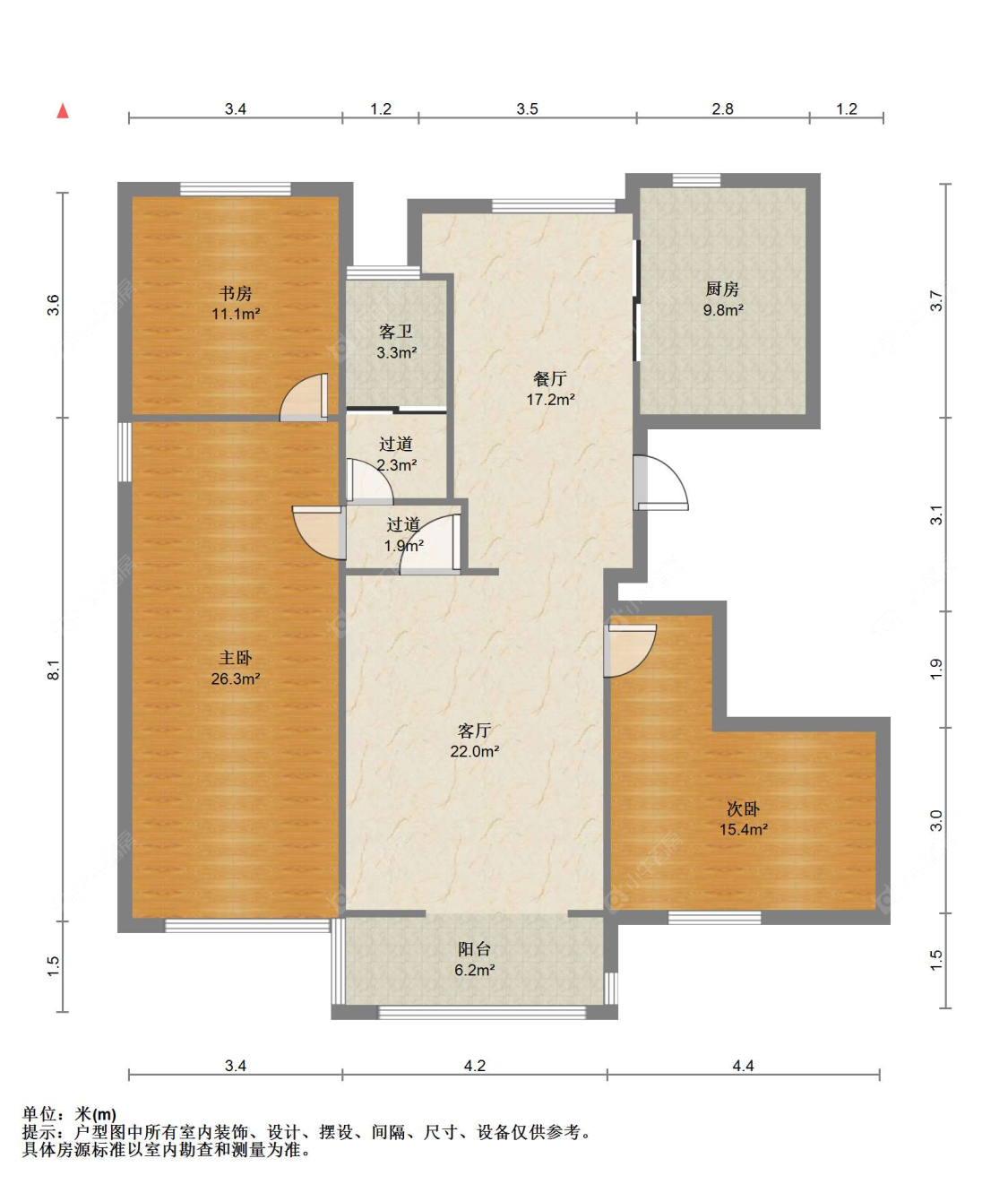 苏州西溪花苑在售二手房源户型图_小牛看房