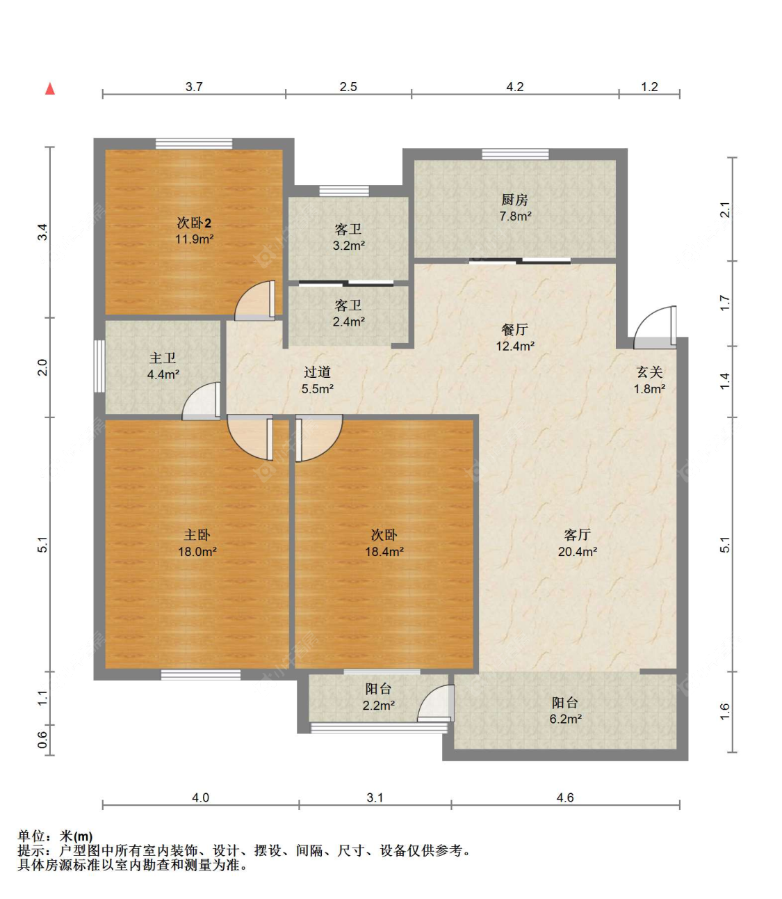 苏州锦绣花苑(南区)在售二手房源户型图_小牛看房