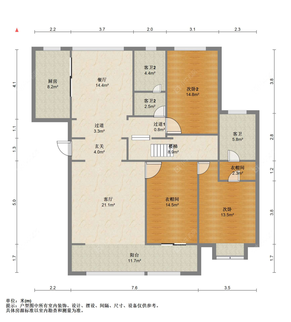 苏州世茂九溪墅(住宅)在售二手房源户型图_小牛看房