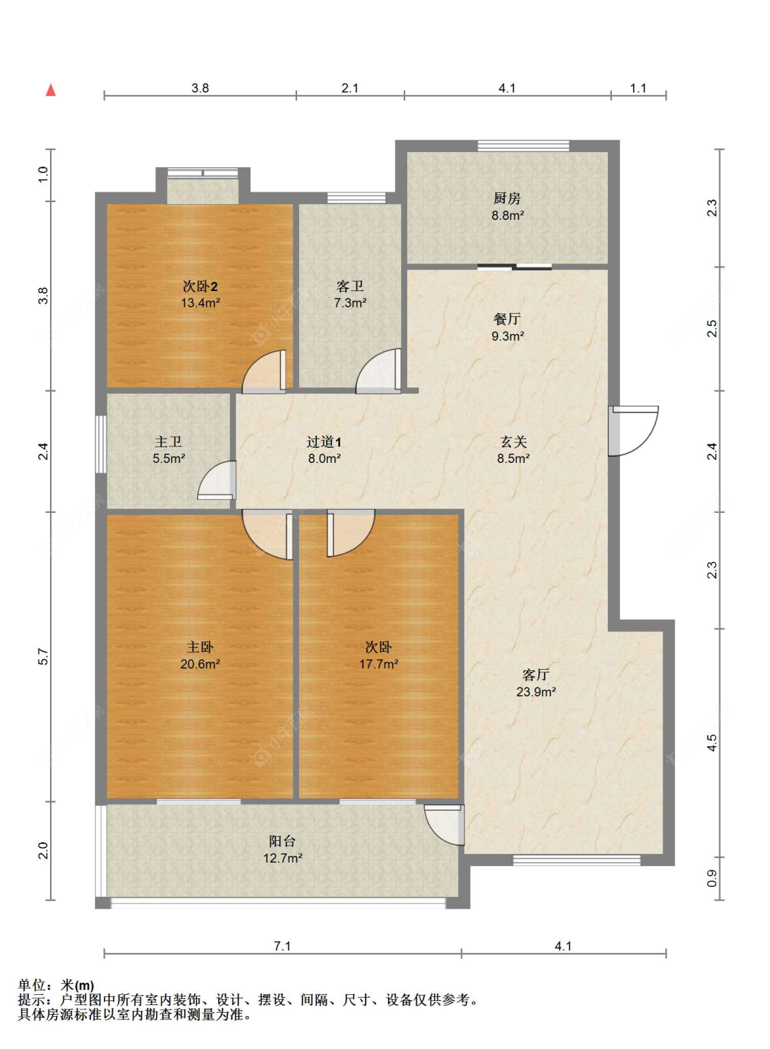 苏州玲珑湾在售二手房源户型图_小牛看房