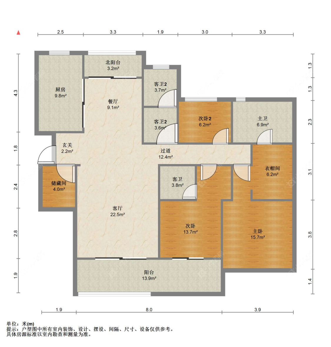 苏州世茂九溪墅(住宅)在售二手房源户型图_小牛看房