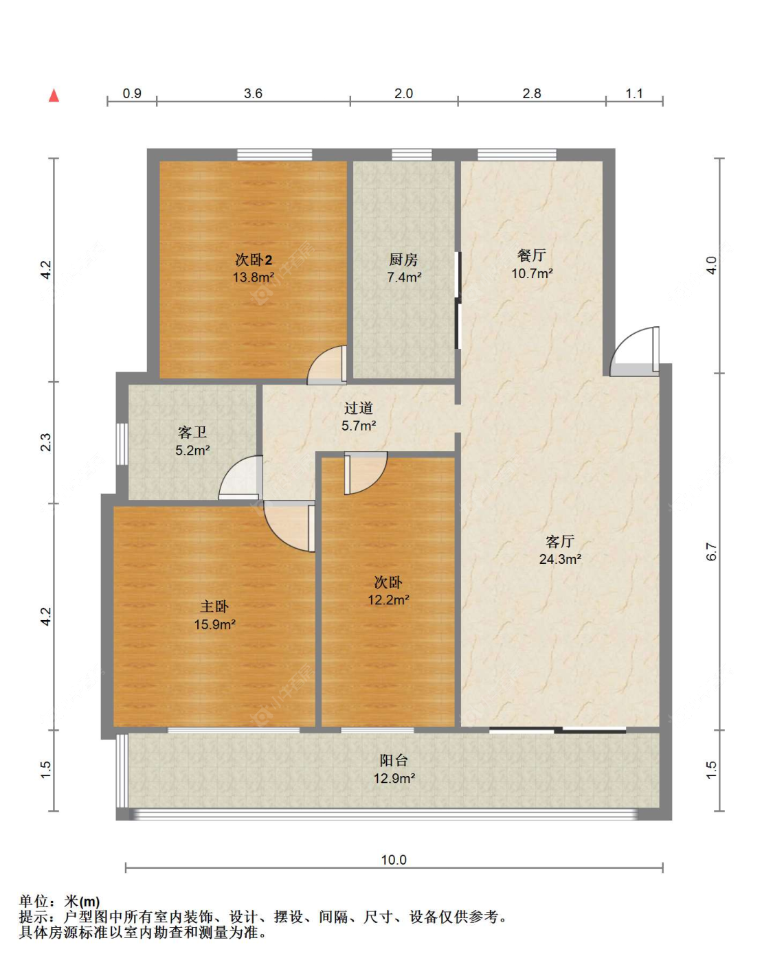 苏州农联花园在售二手房源户型图_小牛看房