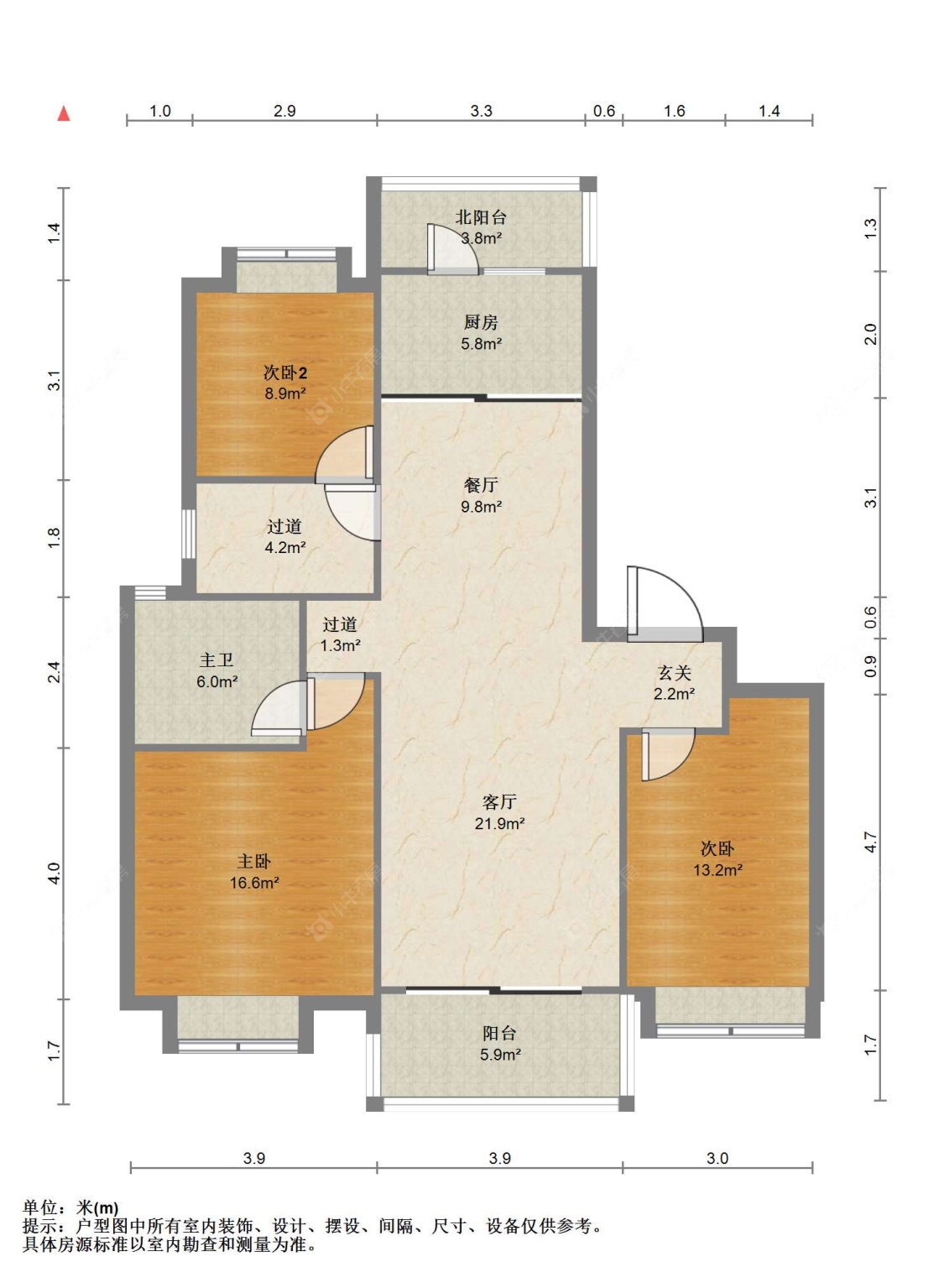 苏州中锐星奕湾在售二手房源户型图_小牛看房