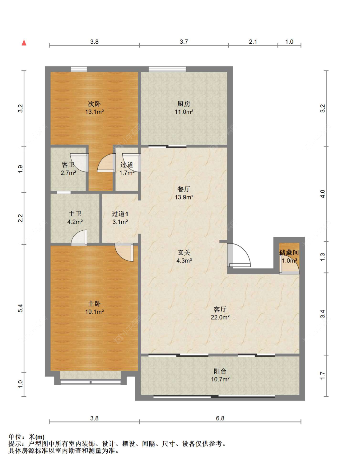 苏州翡翠公馆在售二手房源户型图_小牛看房