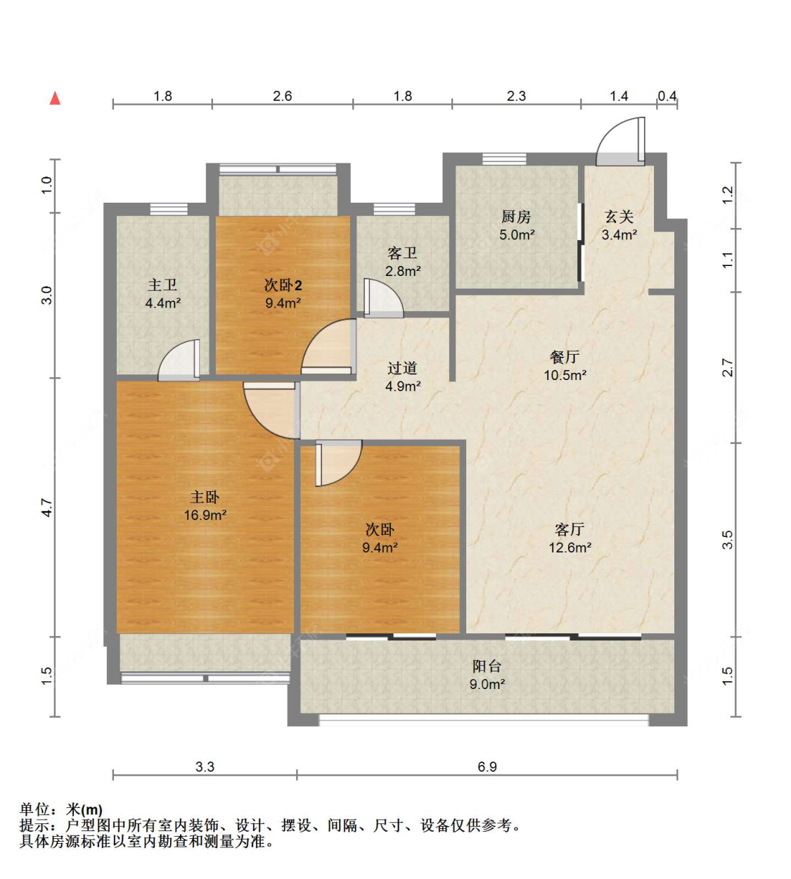 苏州依云兰庭在售二手房源户型图_小牛看房
