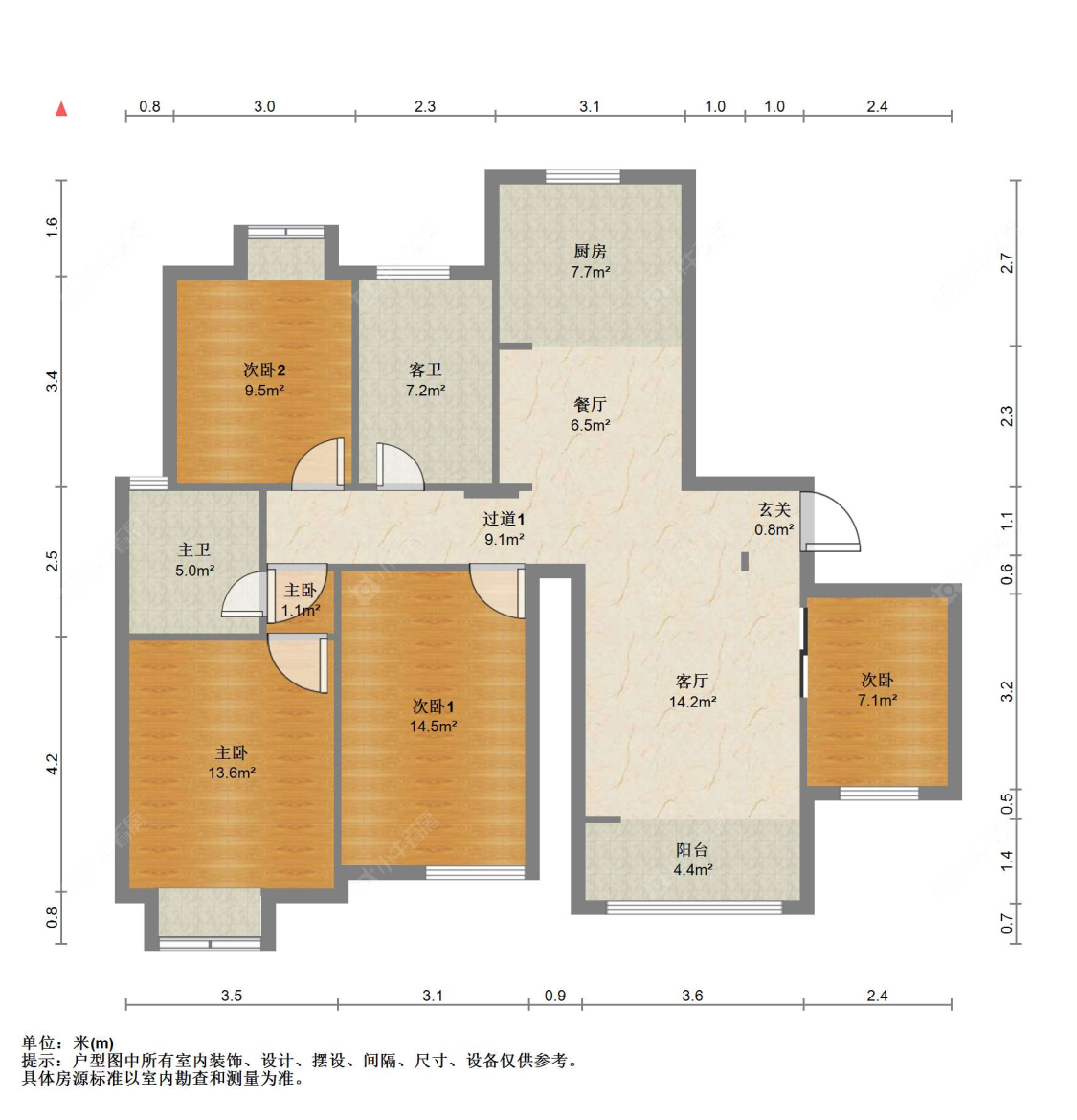 苏州新航花苑在售二手房源户型图_小牛看房