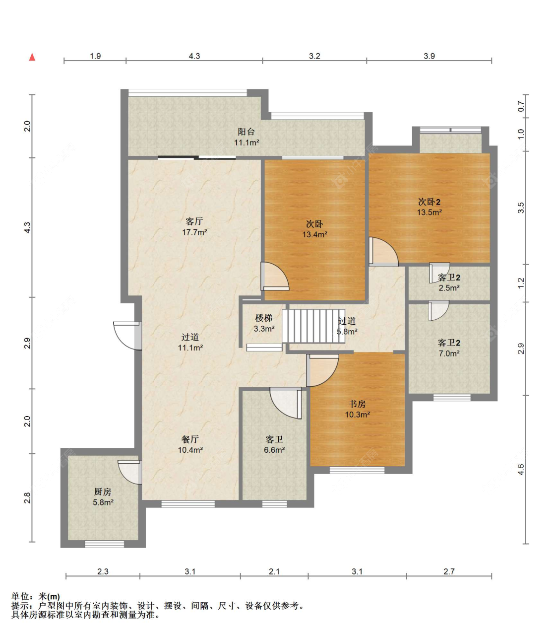 苏州世茂九溪墅(住宅)在售二手房源户型图_小牛看房