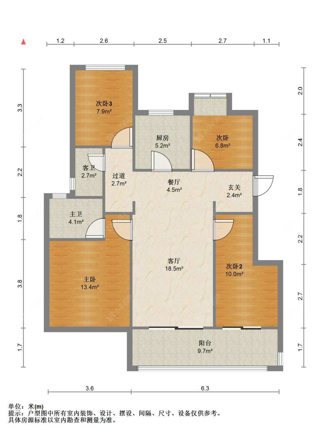苏州棠颂云著在售二手房源户型图_小牛看房