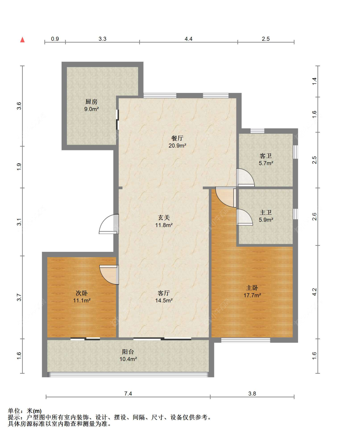 苏州福东苑(北区)在售二手房源户型图_小牛看房