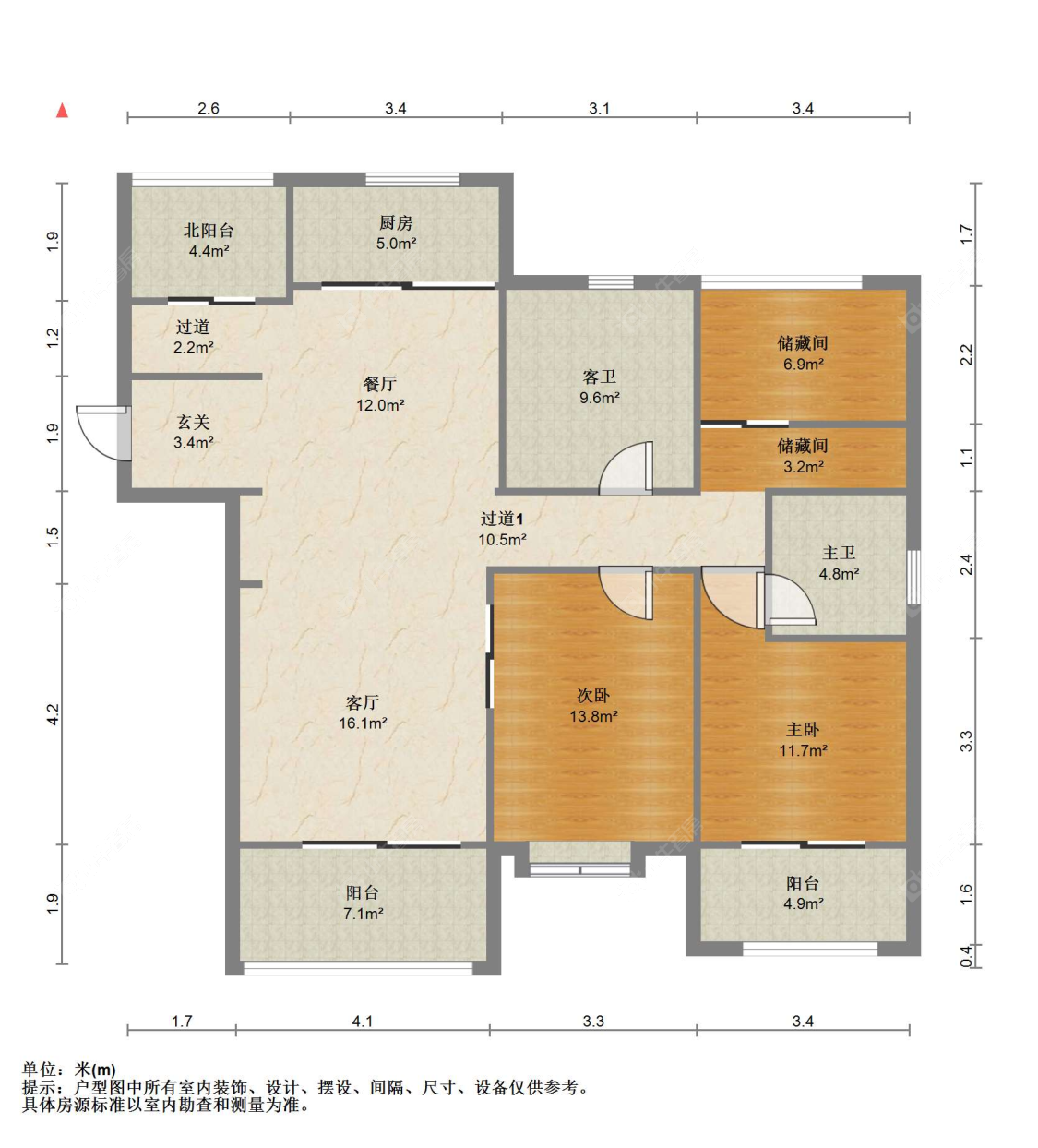 苏州阳光锦程东区在售二手房源户型图_小牛看房