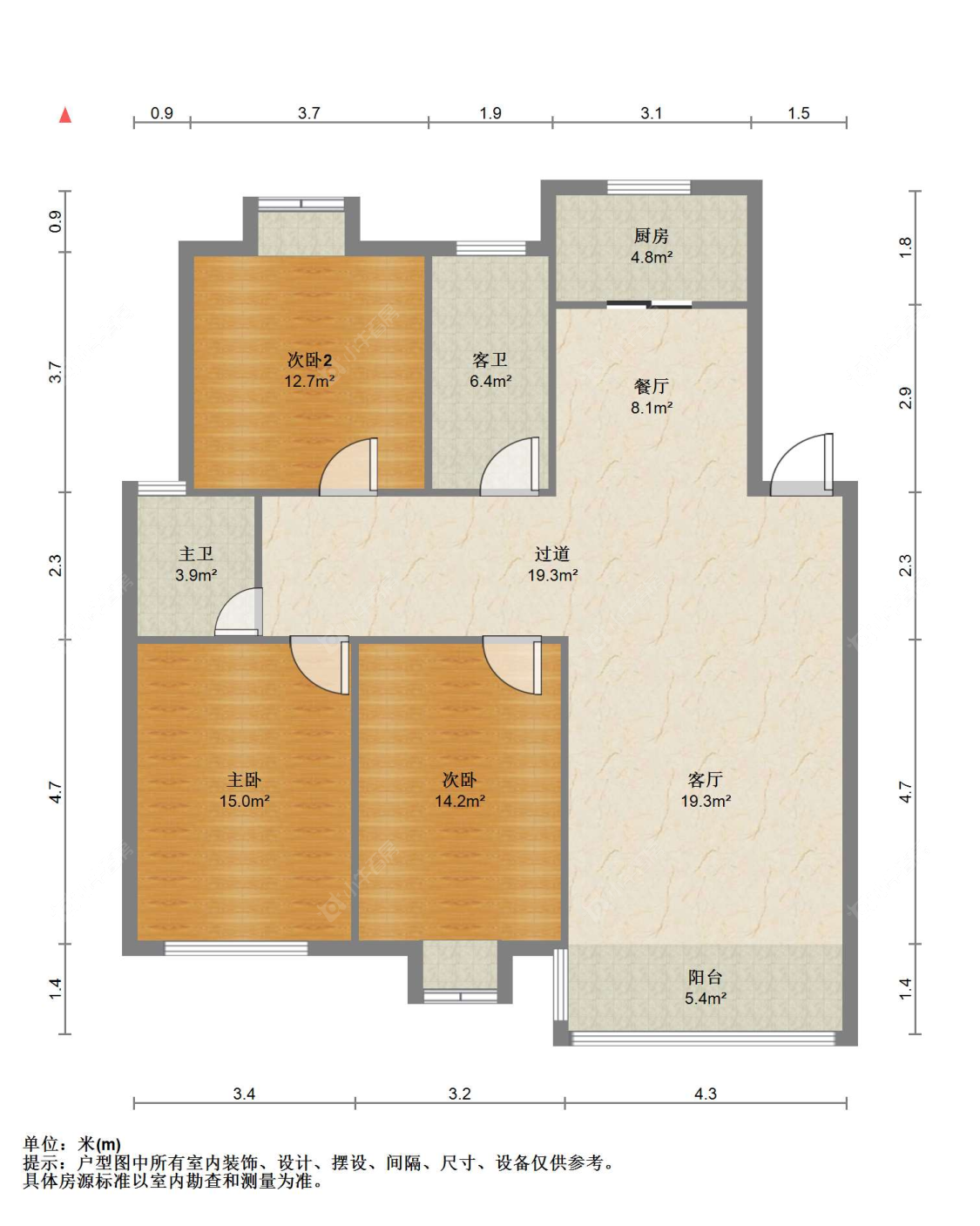 苏州南湖苑在售二手房源户型图_小牛看房