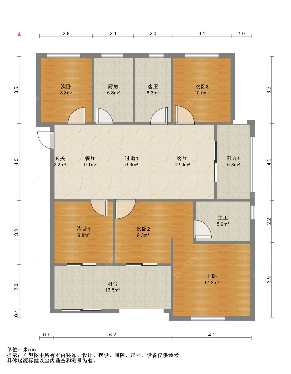 苏州汇金新城在售二手房源户型图_小牛看房