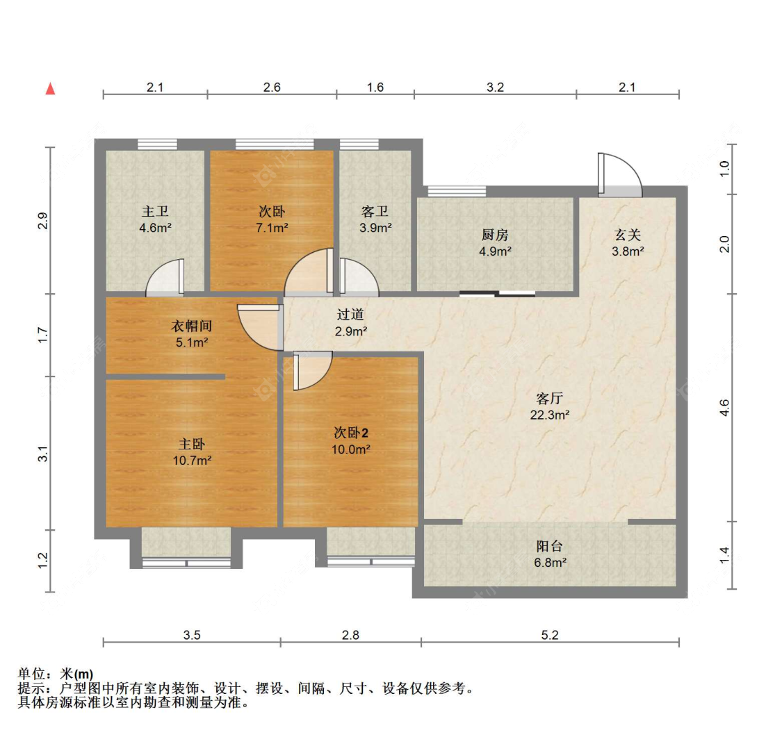 苏州万科公园大道在售二手房源户型图_小牛看房