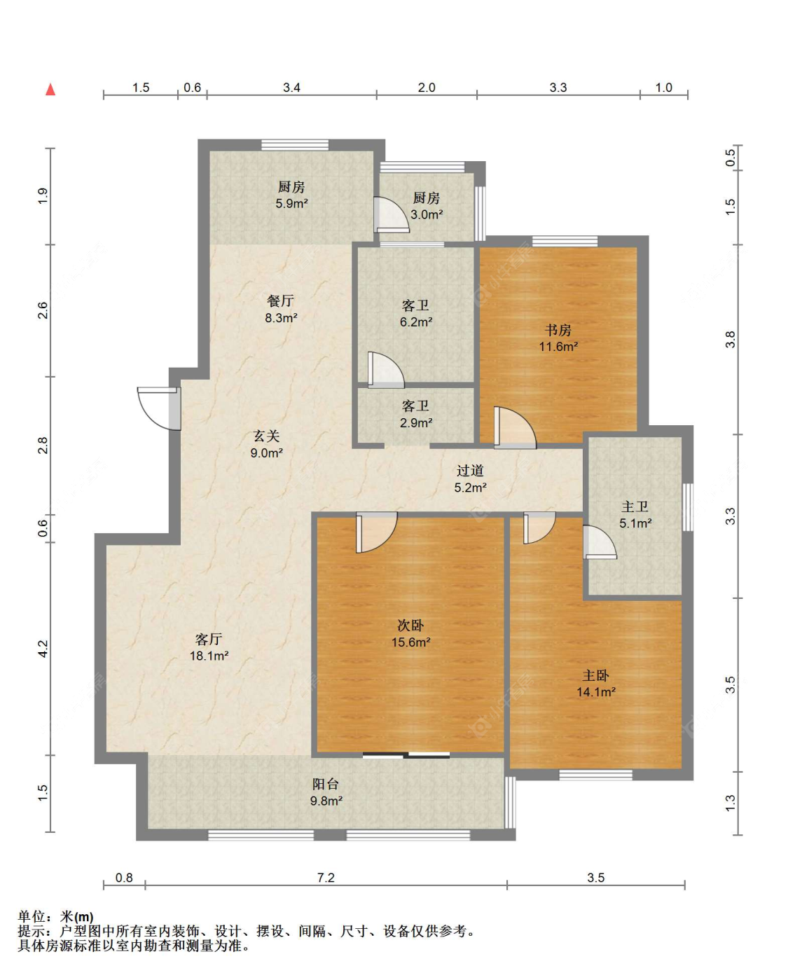 苏州江帆花苑(北区)在售二手房源户型图_小牛看房
