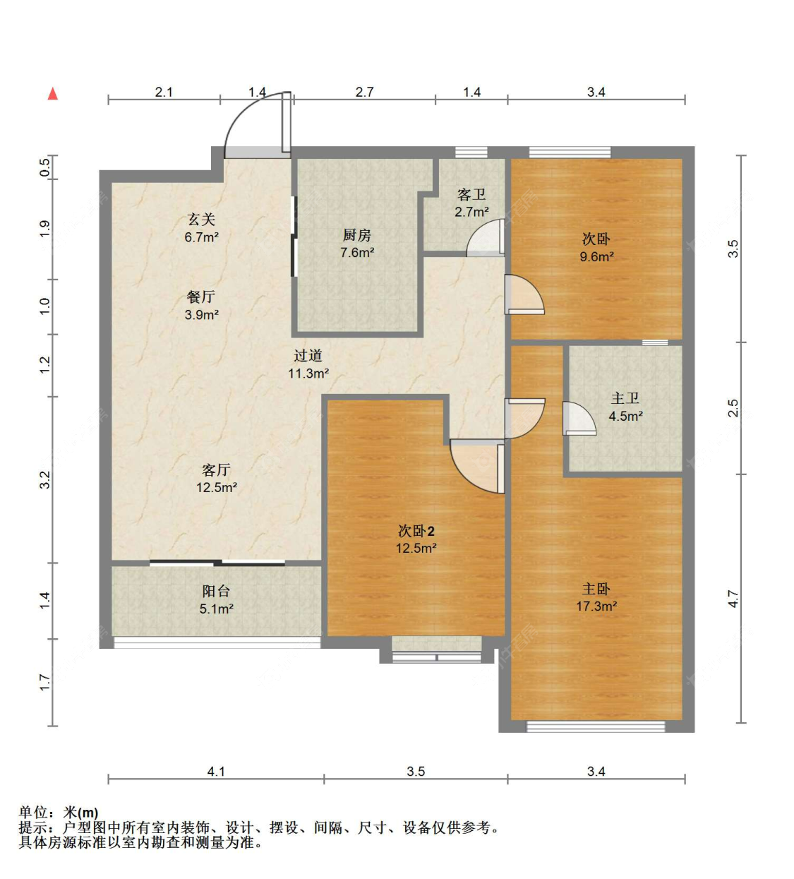 苏州阳光锦程东区在售二手房源户型图_小牛看房