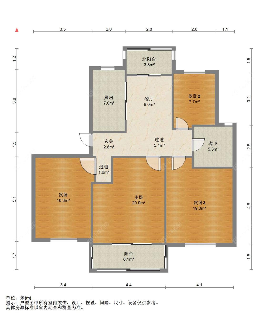 苏州农联花园在售二手房源户型图_小牛看房