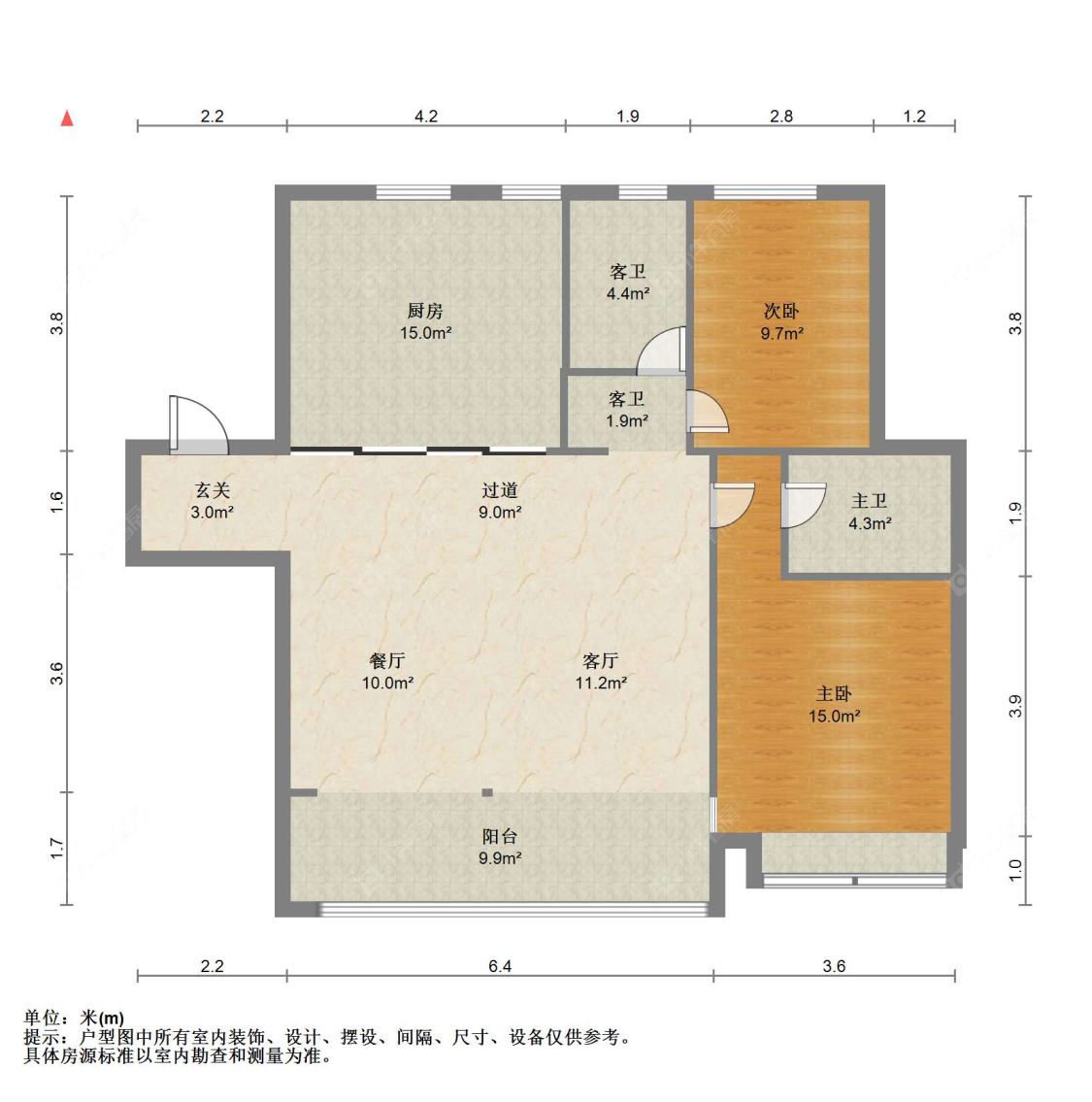 苏州棠颂云著在售二手房源户型图_小牛看房