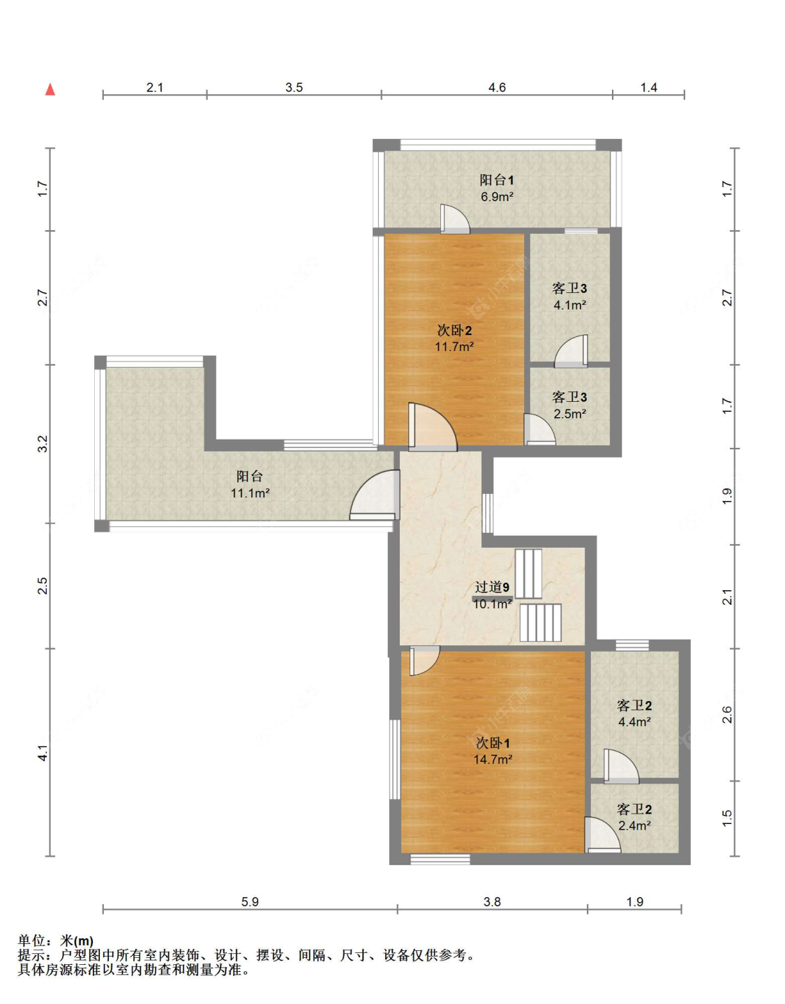 苏州世茂九溪墅(别墅)在售二手房源户型图_小牛看房