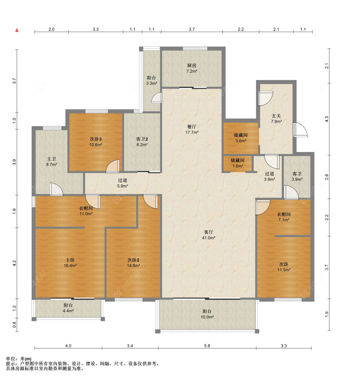苏州世茂九溪墅(住宅)在售二手房源户型图_小牛看房