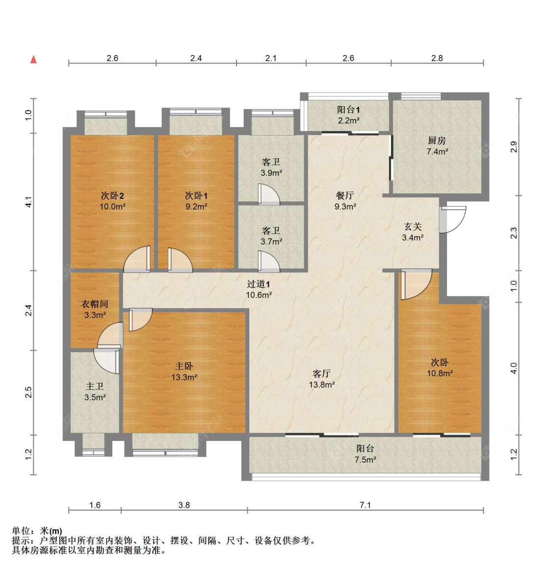 苏州观河锦园在售二手房源户型图_小牛看房
