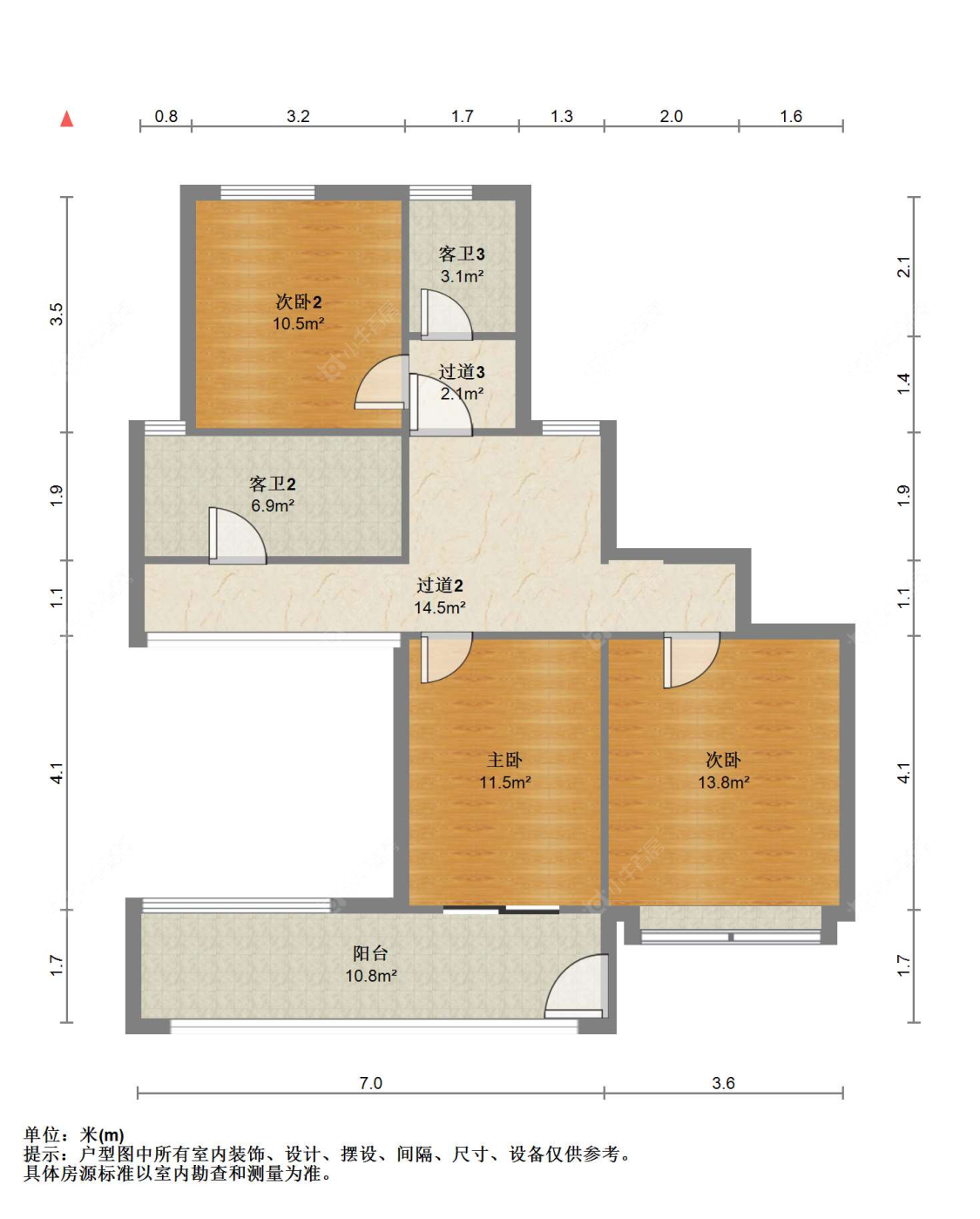 苏州中南樾府在售二手房源户型图_小牛看房