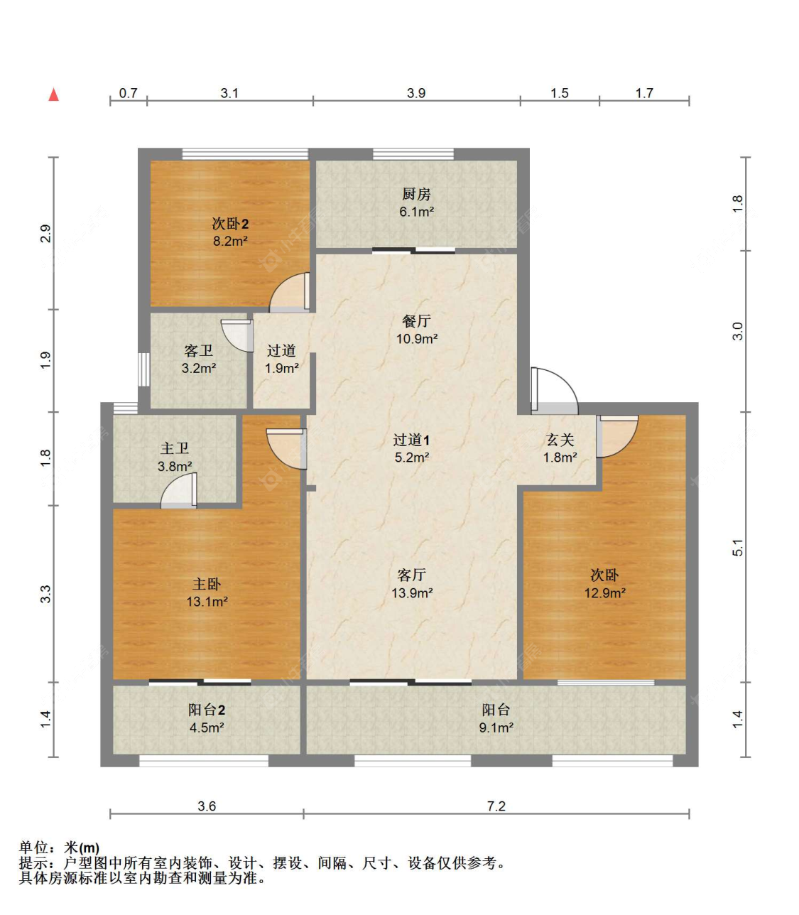 苏州中南樾府在售二手房源户型图_小牛看房