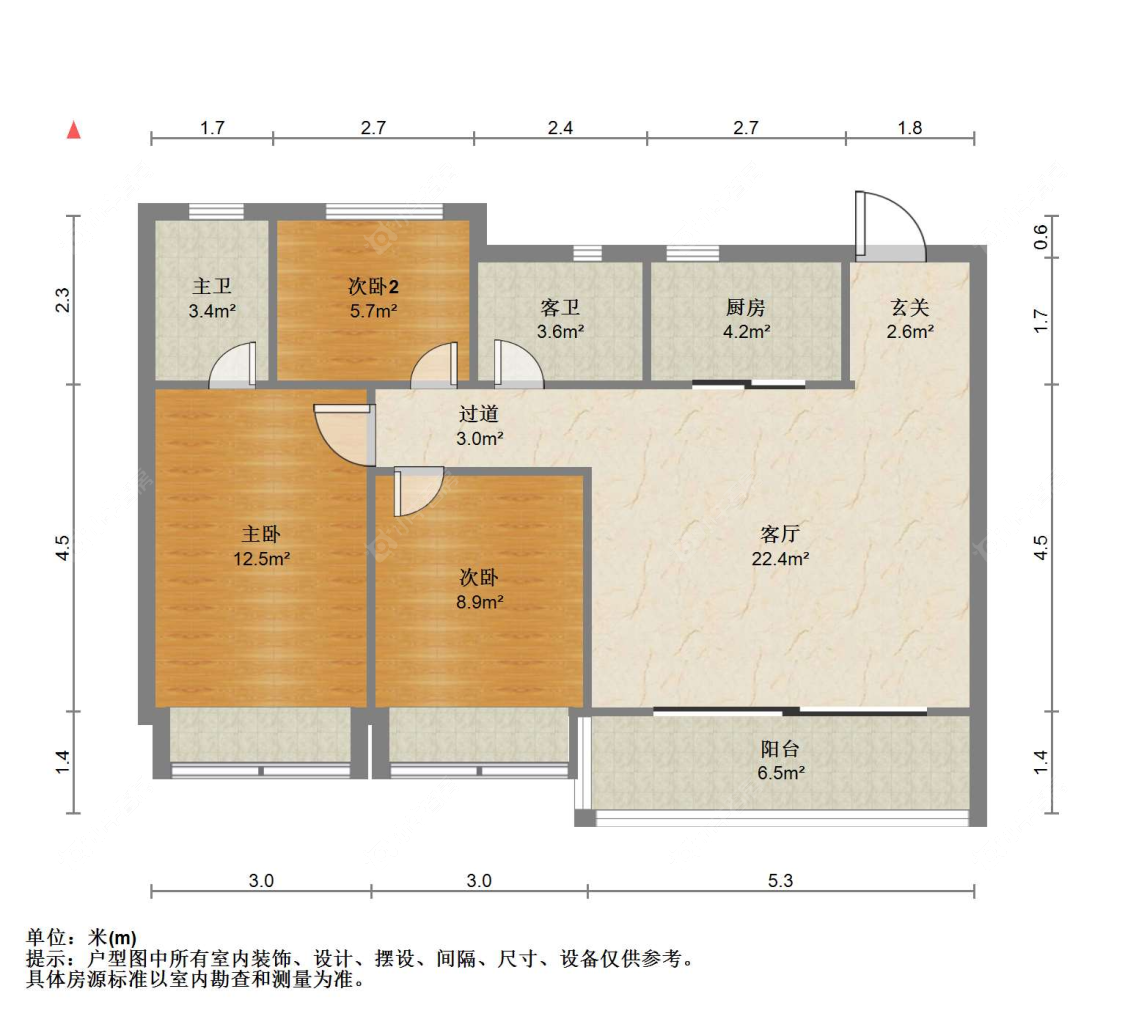 苏州东棠春晓花园在售二手房源户型图_小牛看房