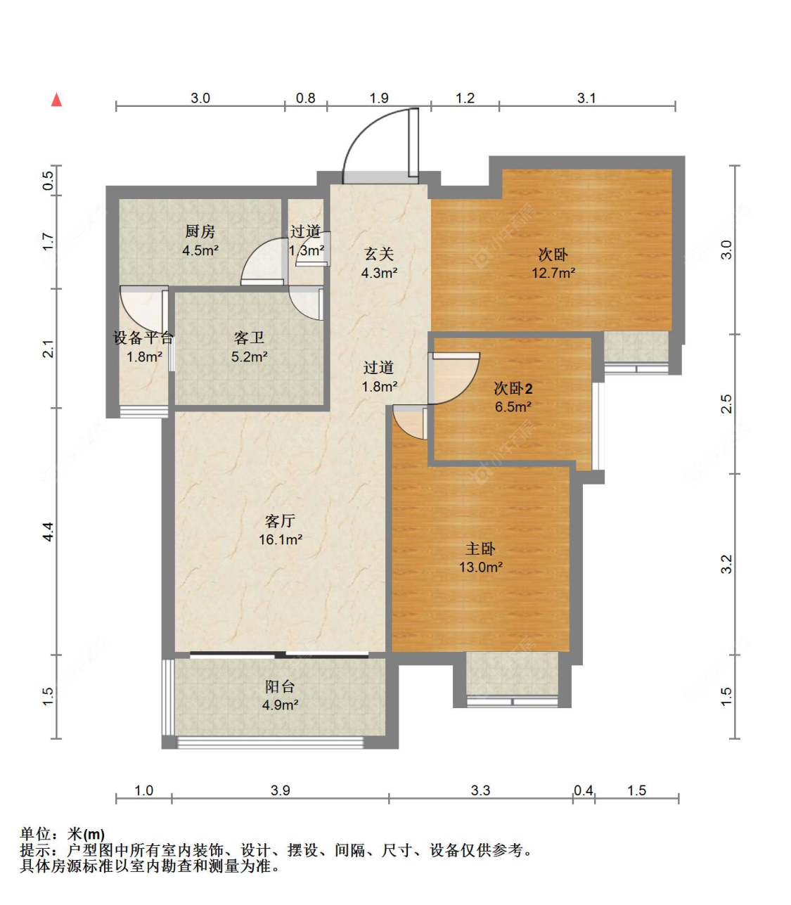 苏州缇香镜湖湾在售二手房源户型图_小牛看房