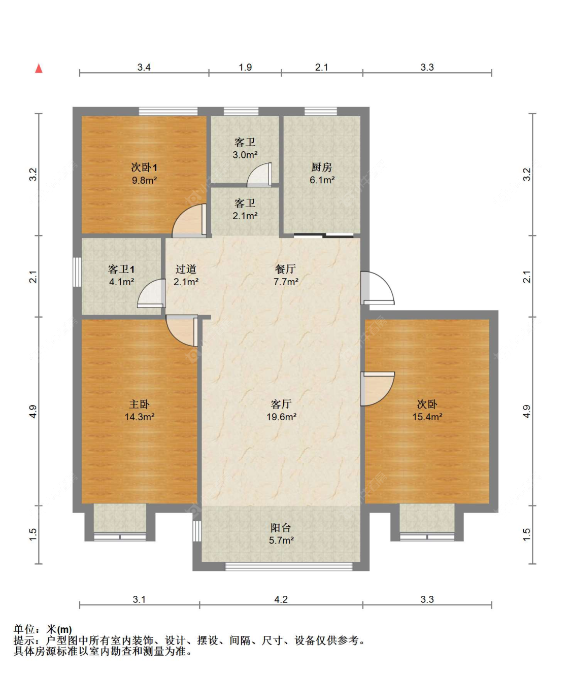 苏州港邻新村在售二手房源户型图_小牛看房