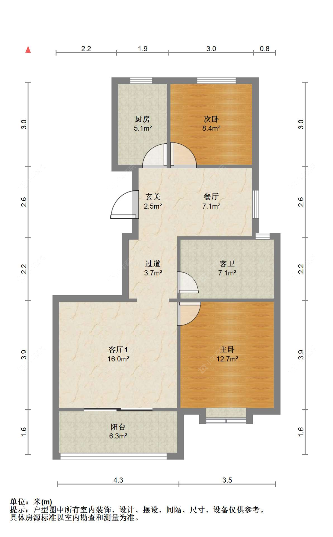 苏州金福家园在售二手房源户型图_小牛看房