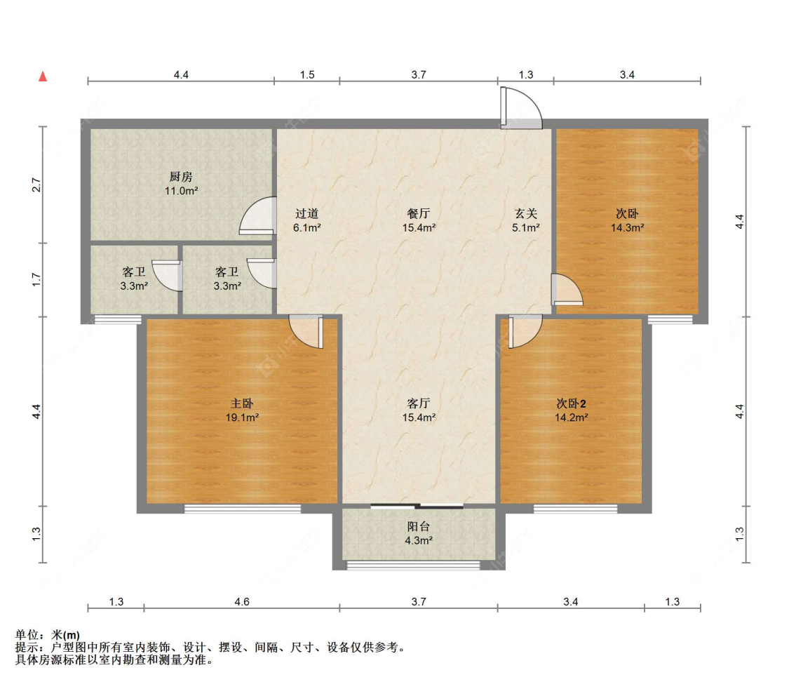 苏州中锐尚城国际在售二手房源户型图_小牛看房