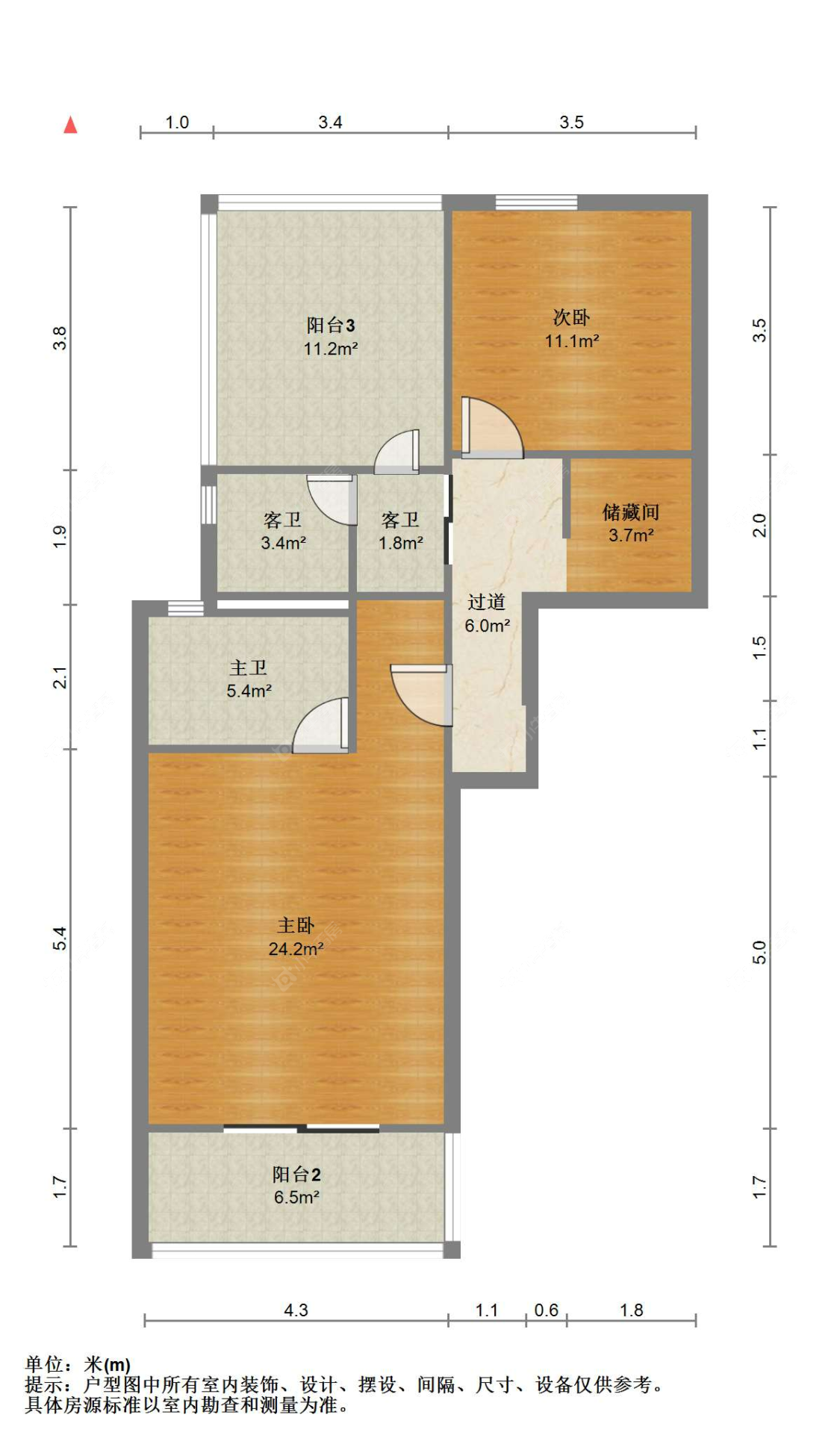 苏州世茂九溪墅(别墅)在售二手房源户型图_小牛看房