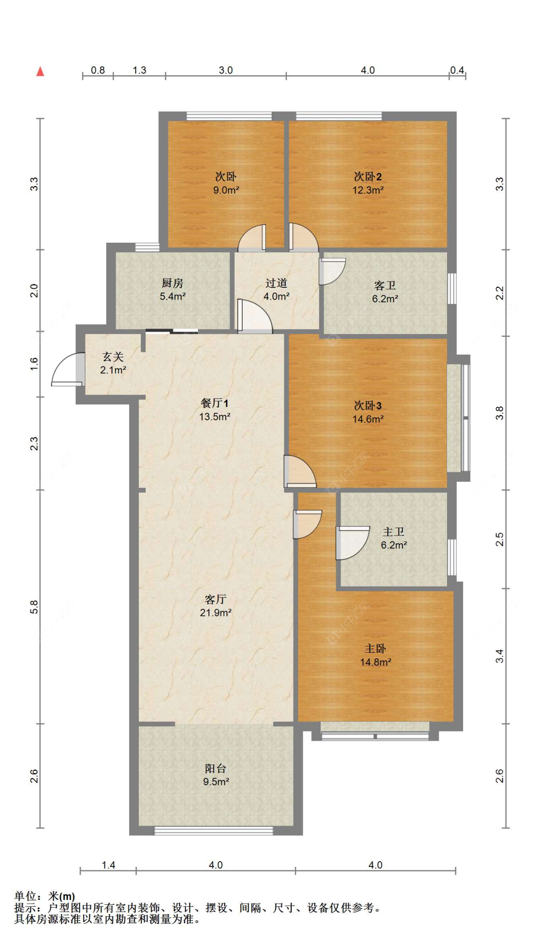 苏州世茂九溪墅(住宅)在售二手房源户型图_小牛看房