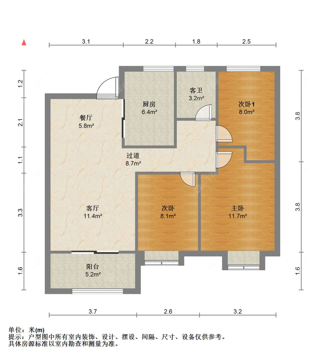 苏州万科公园大道在售二手房源户型图_小牛看房