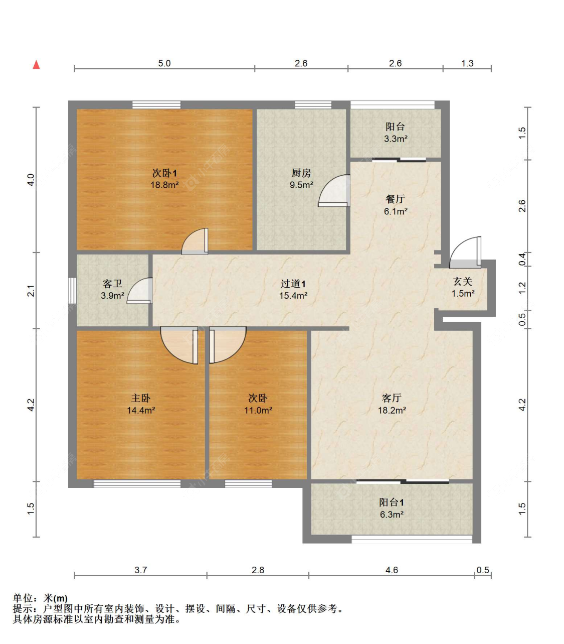 苏州农联花园在售二手房源户型图_小牛看房