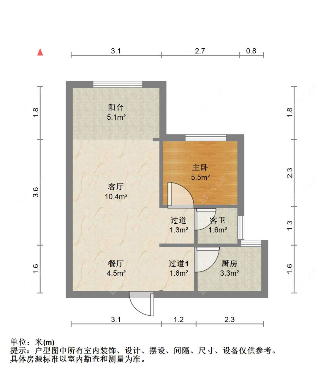 苏州湖滨国际在售二手房源户型图_小牛看房
