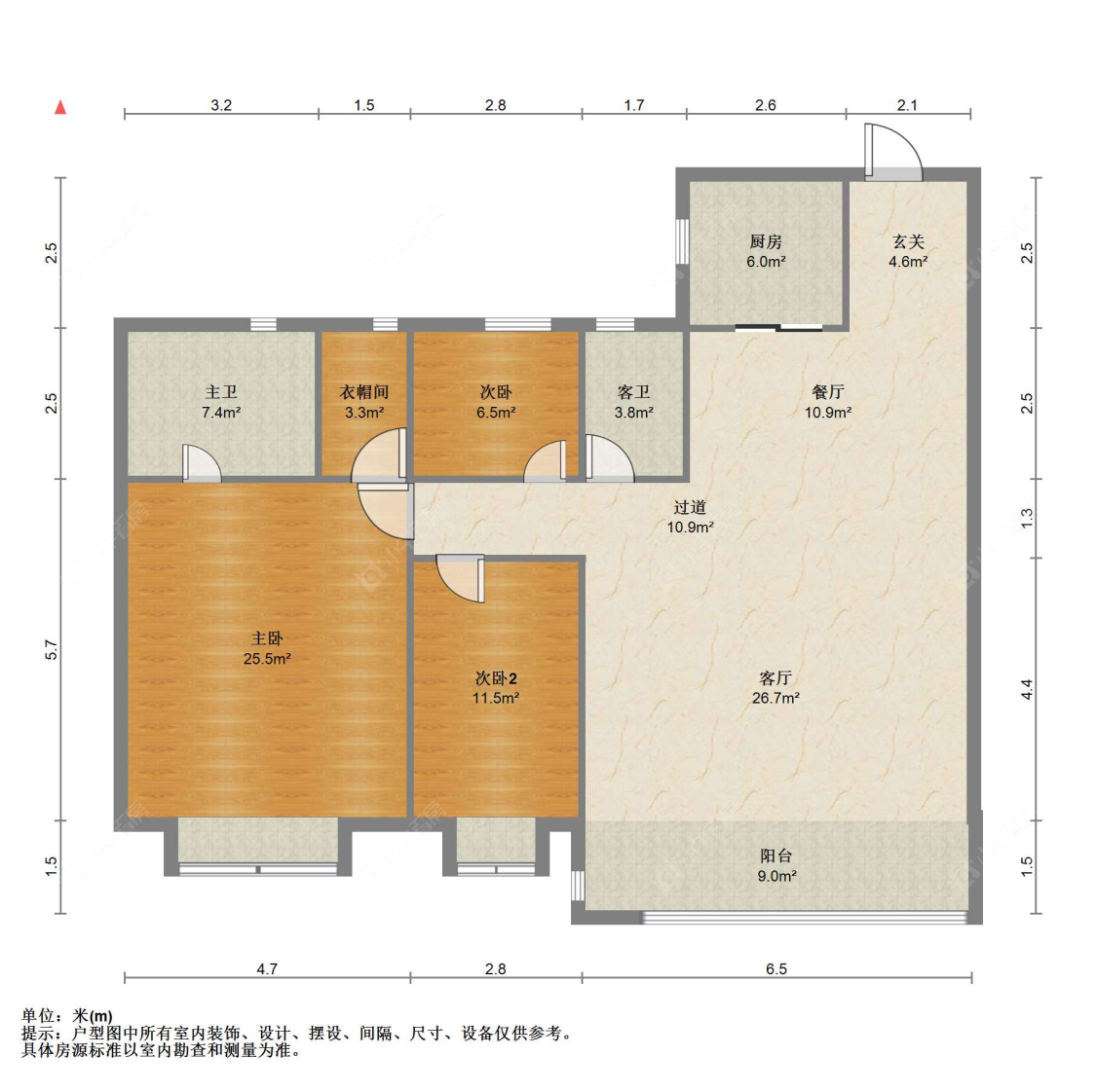 苏州金茂鸣悦棠前雅园在售二手房源户型图_小牛看房