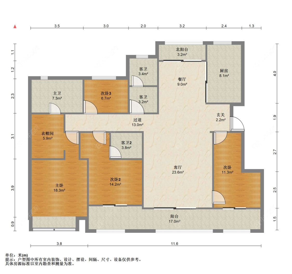 苏州世茂九溪墅(住宅)在售二手房源户型图_小牛看房