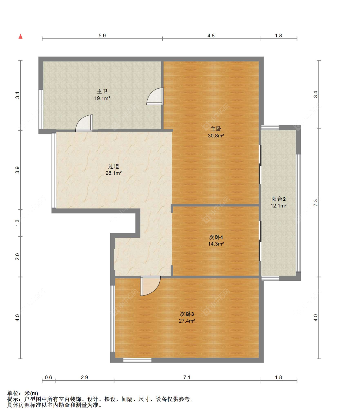 苏州中梁壹号院(一期)在售二手房源户型图_小牛看房
