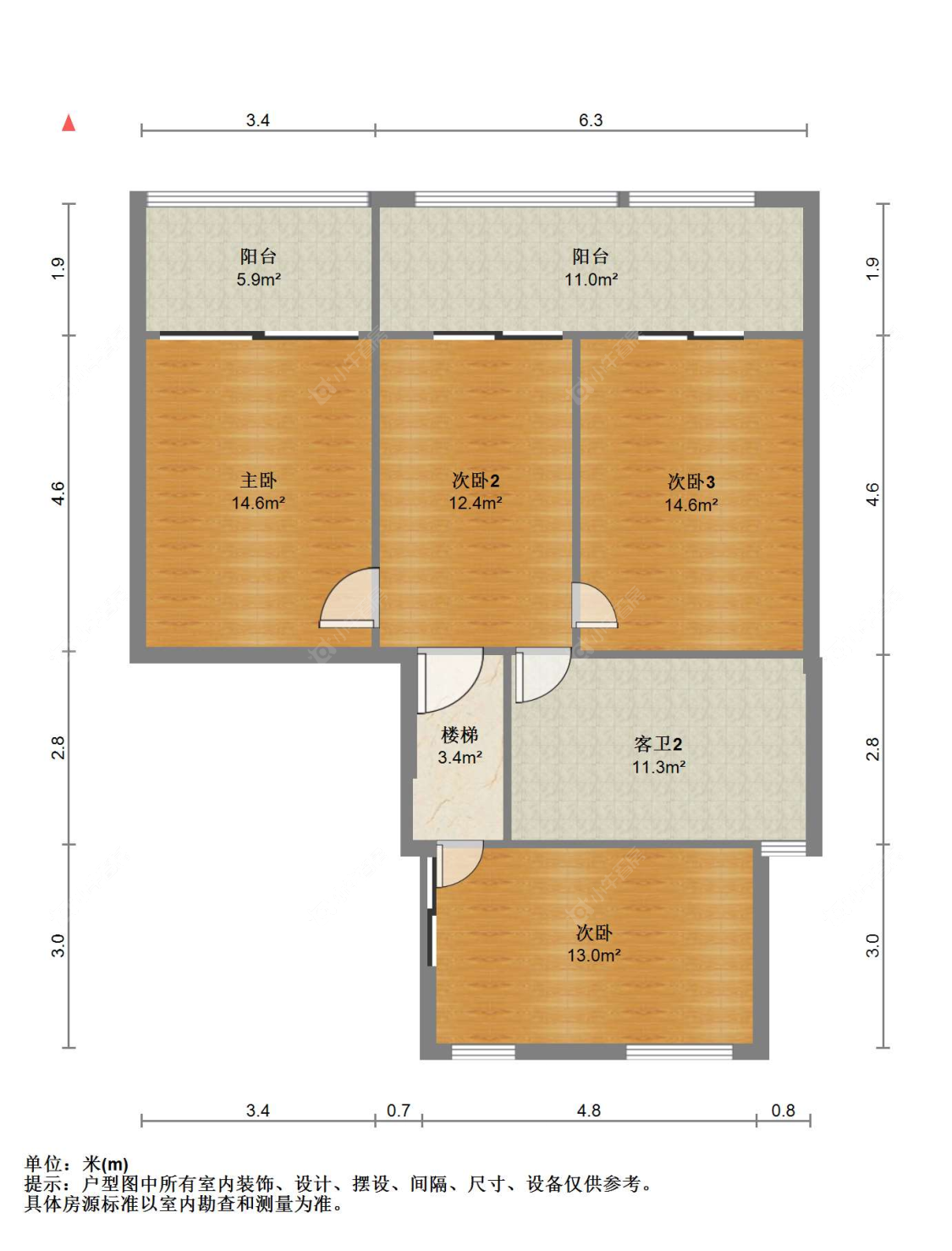 苏州新珑湾在售二手房源户型图_小牛看房
