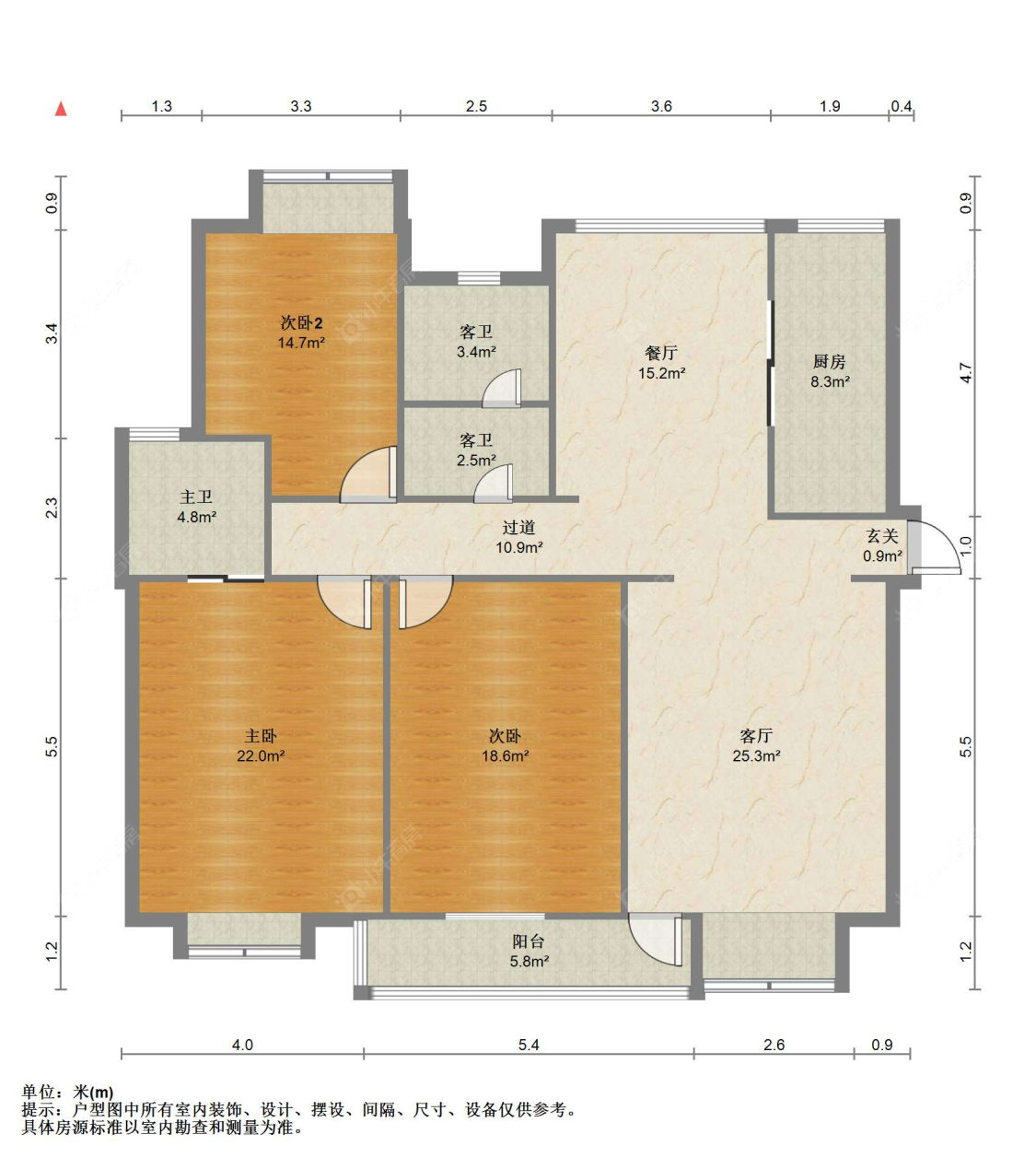 苏州东方明珠锦苑在售二手房源户型图_小牛看房