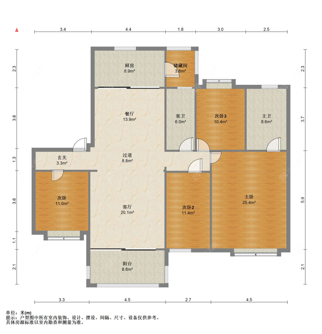 苏州碧桂园翡翠湾(一二期)在售二手房源户型图_小牛看房