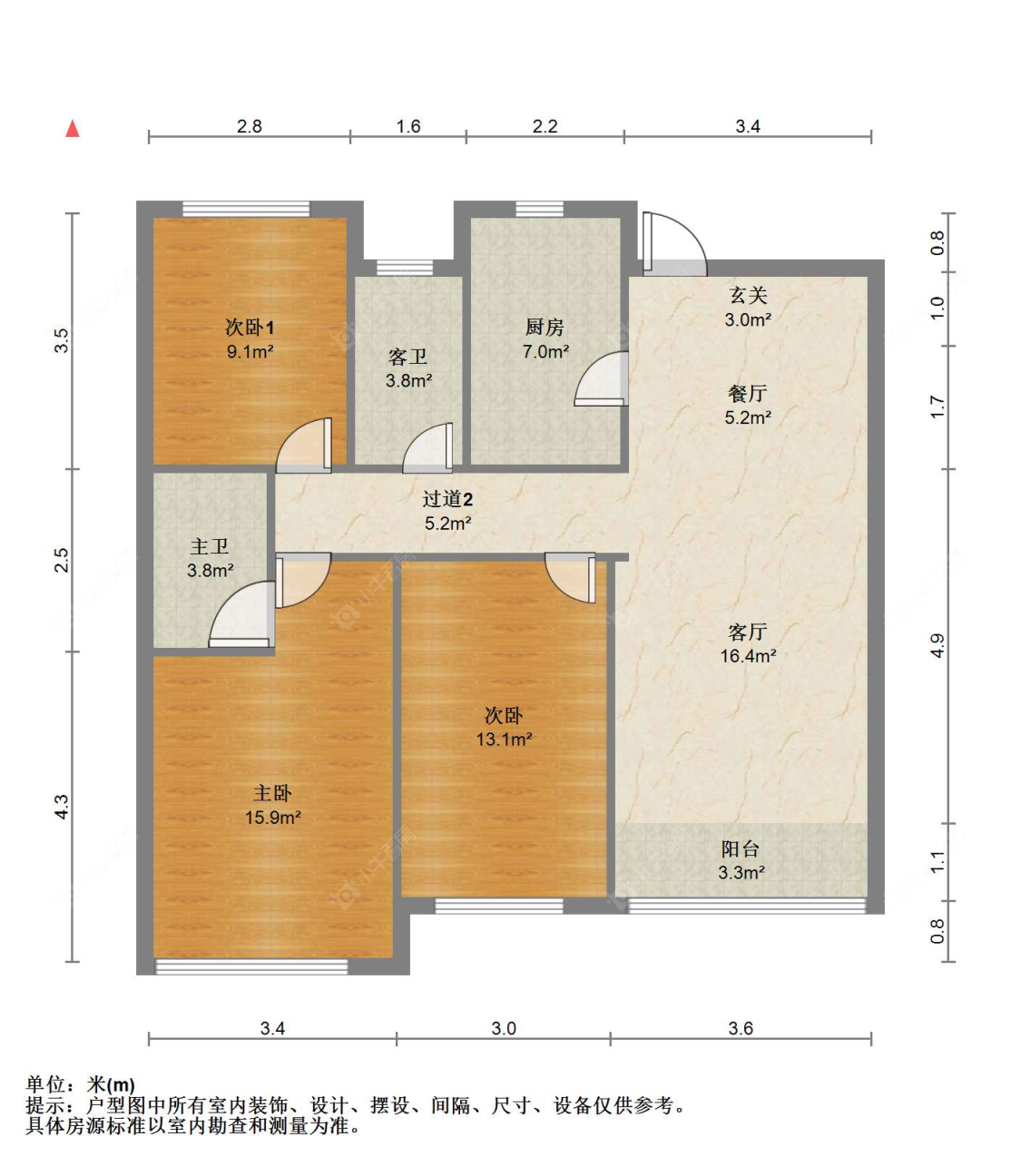 苏州汇金新城在售二手房源户型图_小牛看房