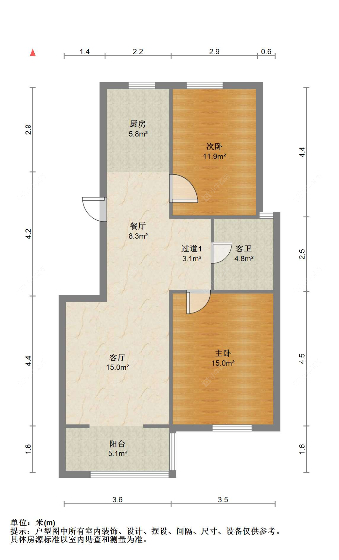苏州西溪花苑在售二手房源户型图_小牛看房
