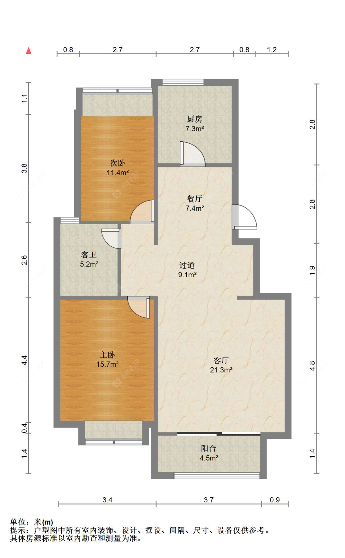 苏州新航花苑在售二手房源户型图_小牛看房