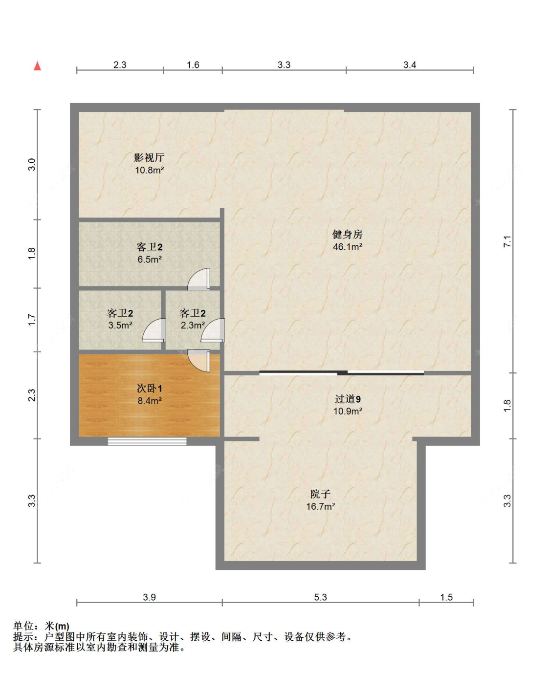 苏州香蜜湖公馆(别墅)东区在售二手房源户型图_小牛看房