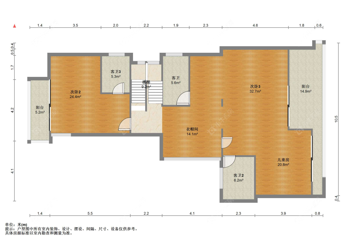 苏州中联棠樾在售二手房源户型图_小牛看房